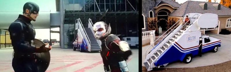 Illustration for article titled The Bluth family’s stair car had a cameo in Captain America: Civil War
